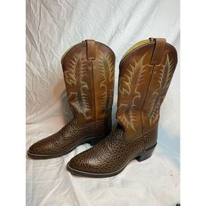 Tony Lama Made in Mexico Leather Cowboy Boots M10.5 W12